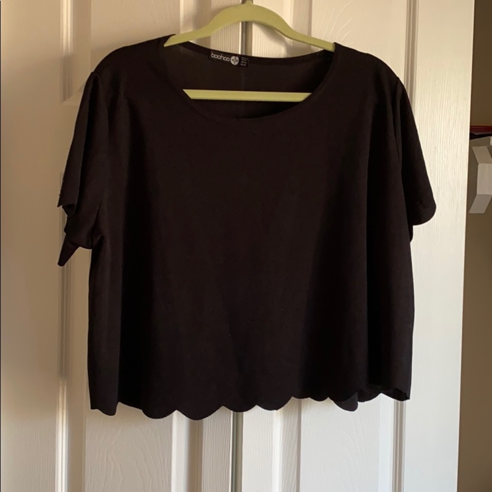 Black Crop top